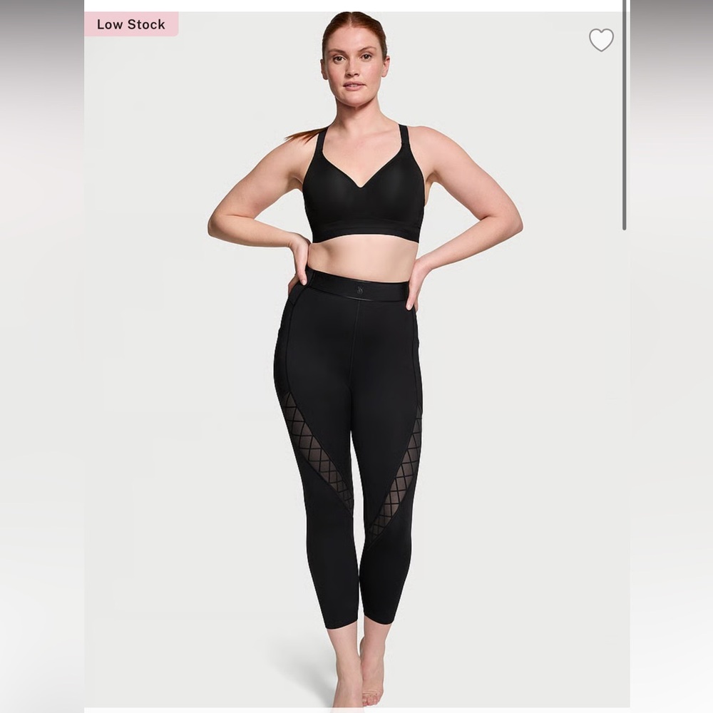 VS Essential Fine Lines Mesh Lace-Up Leggings